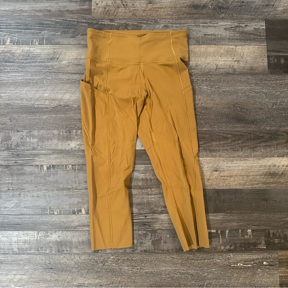 Lululemon Athletica Golden Yellow Leggings